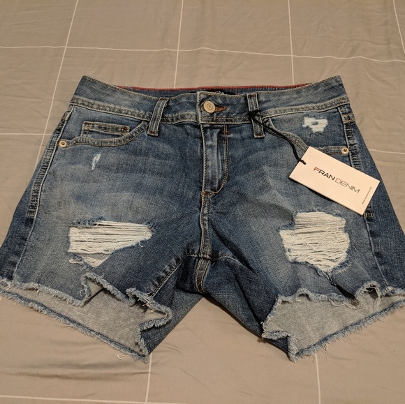 fran denim shorts